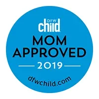 "DFWChild.com Mom Approved" Badge